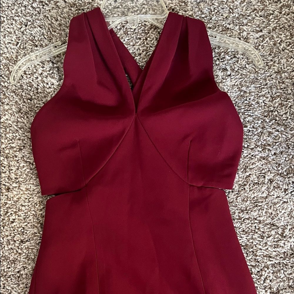 Sezin Karabulut Sheath Dress Burgundy 36/2 Party Wedding Cocktail - Picture 6 of 13